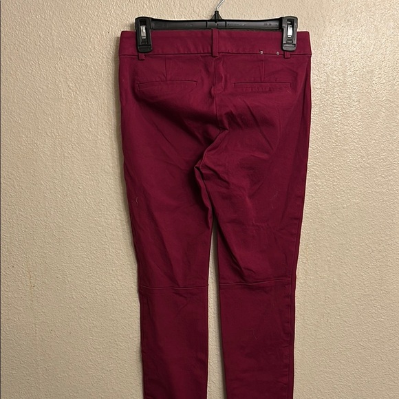 J.Crew Women Burgundy Cropped Winnie Pant Size 2 - Picture 3 of 3